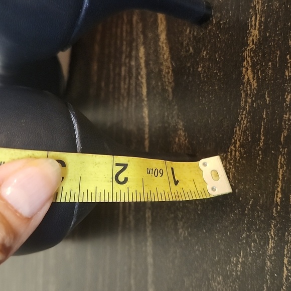 Corso Como Linnden Black Leather Pumps Size 8.5 Heel - Picture 3 of 10